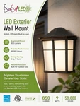 Sunset Led Lighting Exterior Wall Mount Bronze 850LM 9W Weather Resistant. Fixed Price $18.99.