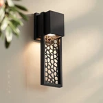 Possini Euro Miele 16" High Matte Black Outdoor Led Wall Light. Fixed Price $199.99.