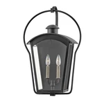 Hinkley Lighting Yale 2 Outdoor Medium Wall Sconce, Black/clear - 13304BK. Fixed Price $339.15.