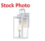 Pia Ricco 1-LIGHT White Outdoor Wall Fixture Mounted Porch Lights Lantern 12151L. Fixed Price $39.99.