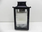 (damaged) Coppersmith's Market Street MS21G Gas Wall Mount Lamp, Black. Fixed Price $152.10.