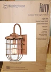 Westinghouse Ferry 1-LIGHT Washed Copper Outdoor Wall Lantern Sconce 6347900. Fixed Price $98.00.
