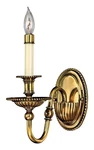 Hinkley 4410BB Cambridge Light Wall Sconce Burnished Brass Fixture. Fixed Price $266.00.