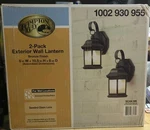 Hampton Bay Exterior Wall Lantern Bronze Finish 2-PACK. Fixed Price $34.99.