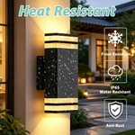 Letry 9.8IN Led Rectangle Outdoor Wall Sconce Up&down Lighting Waterproof 2 Pack. Fixed Price $69.32.