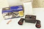 Brinks Twin Floodlights Security Outdoor Fixture 300W Automatic Dusk-dawn. Fixed Price $17.99.