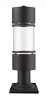 Luminata 1-LIGHT Outdoor Pier Mounted Fixture Black. Fixed Price $380.00.