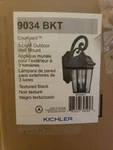 Kichler 9034 Bkt 3-LIGHT Outdoor Wall Mount. Fixed Price $239.99.