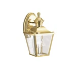 Kichler 9711PB Bay Shore 1-LIGHT 10.25" Small Outdoor Wall In Polished Brass. Fixed Price $299.99.
