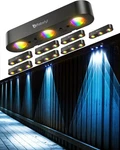 Solar Outdoor Fence Lights 8 Pack, Upgraded 50LM Rgb Wall With.... Fixed Price $84.99.