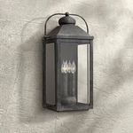 Anchorage 9 1/4" Wide Aged Zinc Candle Outdoor Wall Light. Fixed Price $829.00.