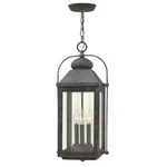 Hinkley 1852DZ Anchorage Large Hanging Lantern 3 Light Outdoor Fixture Aged Zinc. Fixed Price $616.55.