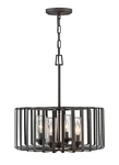 Hinkley Lighting 29504 Brushed Graphite Reid 4-LIGHT 20"W Outdoor Chandelier. Fixed Price $949.00.