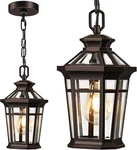 Outdoor Pendant Light, Oil Rubbed Bronze Front Porch Hanging Fixture,. Fixed Price $99.99.