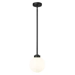 Z-lite Laurent 1 Light Outdoor Pendant, Black/opal 597P8-BK. Fixed Price $197.20.