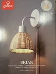 Globe Electric 91002777 Briar 11 Tall Hardwired Or Plug-in Wall Sconce White. Fixed Price $45.00.
