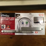 New Rite Lite LPL601XL Wireless 8 Led Picture Light Brushed Metal Silver. Fixed Price $31.99.