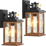 Vianis V81012GR Packs Dusk To Dawn Outdoor Lighting For House, Wood Grain. Fixed Price $18.66.