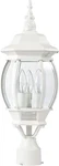 Central Park 3-LIGHT White Post Mount Outdoor Lighting Fixture. Fixed Price $111.99.