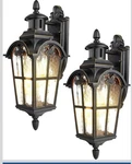 Dewenwils Motion Sensor Outdoor Wall Lights, 2-PACK Dusk To Black And Gold. Fixed Price $85.00.