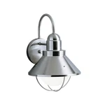 Kichler Seaside Outdoor Wall 1LT 10.25X14.25", Brushed Nickel - 9023NI. Fixed Price $119.97.