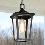 Lnc Modern Black Outdoor Porch Pendant Hanging Lantern With Clear Glass Shade. Fixed Price $38.94.