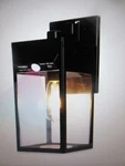 Techko Modern Minimal Motion Sensing Led Outdoor Solar Wall Light Sconce Black. Fixed Price $28.45.