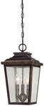 The Great Outdoors 72174-189 Irvington Manor 3 Light 8.5"W Bronze. Fixed Price $251.20.
