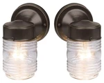 Design House Jelly Jar Classic Outdoor Wall Light 2 Pack, Oil Rubbed Bronze. Fixed Price $14.87.