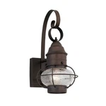 Designers Fountain Nantucket 7" Wall Lantern, Rustique 1751-RT. Fixed Price $86.00.
