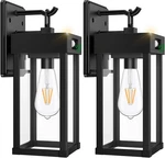 Outdoor Solar Wall Light Fixtures With Dusk To Dawn BLACK-2PACK. Fixed Price $109.87.