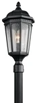 Kichler 9532BKT Courtyard Post Lantern In Textured Black. Fixed Price $309.99.