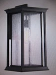 Progress Lighting Endicott Collection 1-LIGHT Textured Black Clear Seeded Glass. Fixed Price $142.45.