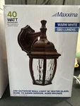 Maxxima Led Outdoor Wall Light 40W MEL-6150BW New. Fixed Price $24.99.
