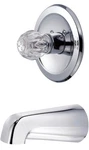 Kingston Brass KB531TO Wall-mount Bathtub Faucet Trim Kit With Rough-in, Chrome. Fixed Price $39.99.