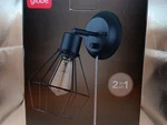 Globe Verdun Wall Sconce Matte Black Plug-in Hardwire 6' Clear Cord 65291 New. Fixed Price $10.80.