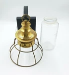 Troy 1-LIGHT Aged Brass/forged Black Accents Outdoor Wall Lantern. Fixed Price $89.97.