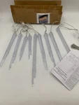 Pottery Barn Icicle Outdoor Holiday String Lights 5 Ft #3002E. Fixed Price $85.94.