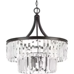 Progress P5321 Glimmer 5-LIGHT Drum Chandelier Antique Bronze 22" Wide. Fixed Price $425.99.