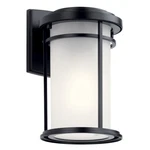 Kichler Toman Small 1 Outdoor Wall Light, Black - 49686BK. Fixed Price $99.97.