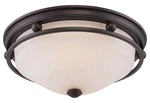 Savoy House English Bronze Glass Bowl Flush Mount Ceiling Light 6-5450-13-13. Fixed Price $69.95.