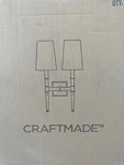 Craftmade 44662-PLN Ella 13" 2-LIGHT Wall Sconce In Polished Nickel. Fixed Price $78.71.