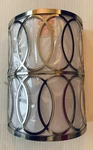 World Imports Circles Wall Sconce Silver Colored Metal Light Fixture Wired 10. Fixed Price $38.00.