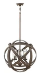 Hinkley Carson 3-LIGHT Outdoor Chandelier Vintage Iron 29703VI. Fixed Price $879.00.