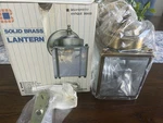 Vintage Solid Brass Windsor & Browne Antique Outdoor Lantern Porch Light. Fixed Price $24.99.