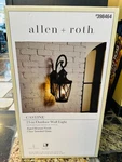 Allen + Roth Castine 3-LIGHT Outdoor Wall Lantern Oil-rubbed Bronze 23.75". Fixed Price $109.88.