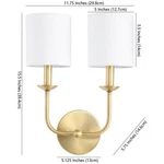 Safavieh Ferrara 2LT 5.75" Wall Sconce, Reduced Price 2172777450 SCN4069A. Fixed Price $52.00.