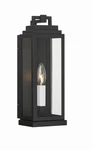 Matte Black One Light Outdoor Wall Sconce From The Aspen Collection. Fixed Price $268.00.
