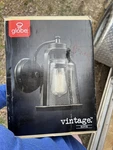 Globe Penelope Matte Black Modern Indoor/outdoor 1-LIGHT Wall Sconce Fixture. Fixed Price $47.99.