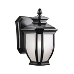 Kichler 9039BK Salisbury 1-LIGHT 10.25" Small Outdoor Wall Black Finish. Fixed Price $159.99.